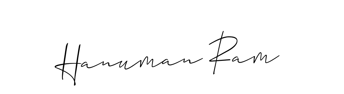 Design your own signature with our free online signature maker. With this signature software, you can create a handwritten (Allison_Script) signature for name Hanuman Ram. Hanuman Ram signature style 2 images and pictures png