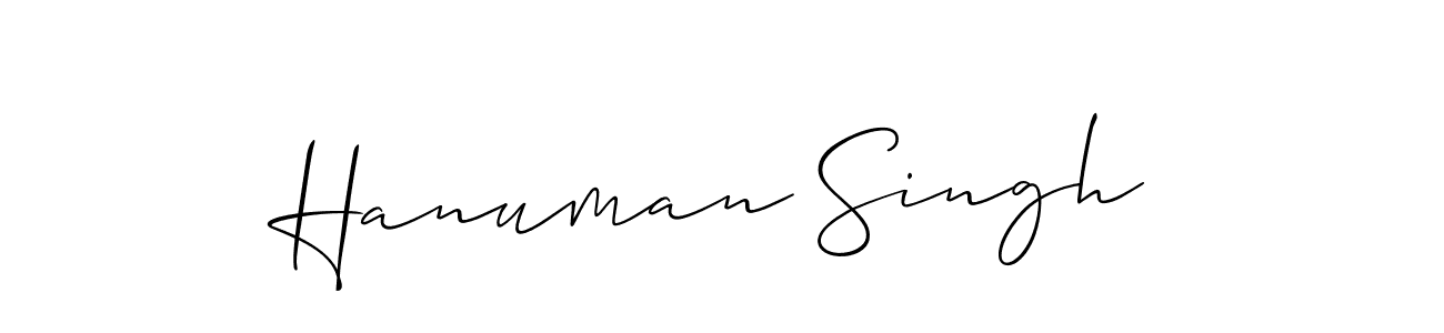 How to make Hanuman Singh name signature. Use Allison_Script style for creating short signs online. This is the latest handwritten sign. Hanuman Singh signature style 2 images and pictures png