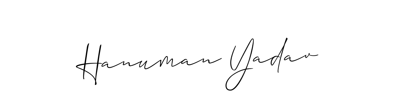 Best and Professional Signature Style for Hanuman Yadav. Allison_Script Best Signature Style Collection. Hanuman Yadav signature style 2 images and pictures png