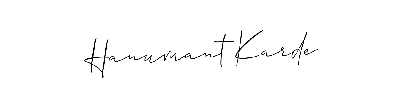 See photos of Hanumant Karde official signature by Spectra . Check more albums & portfolios. Read reviews & check more about Allison_Script font. Hanumant Karde signature style 2 images and pictures png