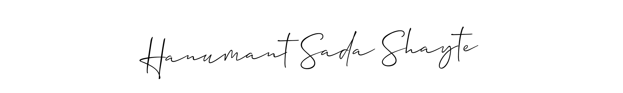 Once you've used our free online signature maker to create your best signature Allison_Script style, it's time to enjoy all of the benefits that Hanumant Sada Shayte name signing documents. Hanumant Sada Shayte signature style 2 images and pictures png