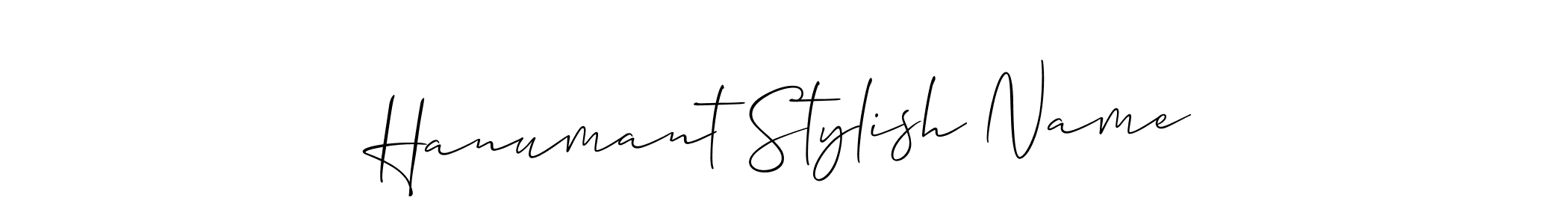 Make a beautiful signature design for name Hanumant Stylish Name. With this signature (Allison_Script) style, you can create a handwritten signature for free. Hanumant Stylish Name signature style 2 images and pictures png