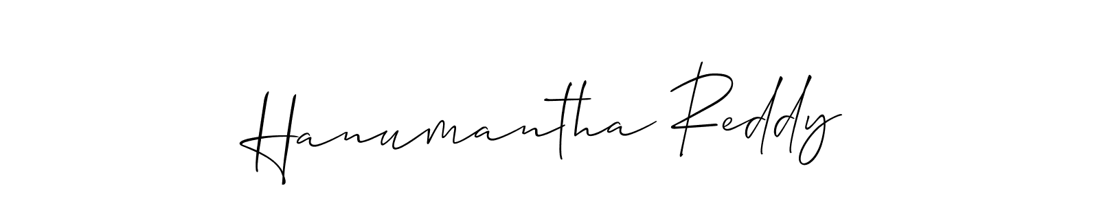 Also we have Hanumantha Reddy name is the best signature style. Create professional handwritten signature collection using Allison_Script autograph style. Hanumantha Reddy signature style 2 images and pictures png