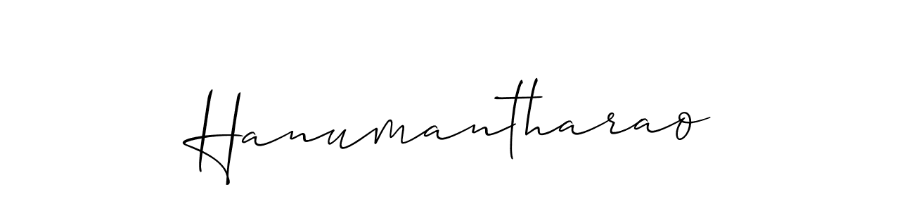 Create a beautiful signature design for name Hanumantharao. With this signature (Allison_Script) fonts, you can make a handwritten signature for free. Hanumantharao signature style 2 images and pictures png