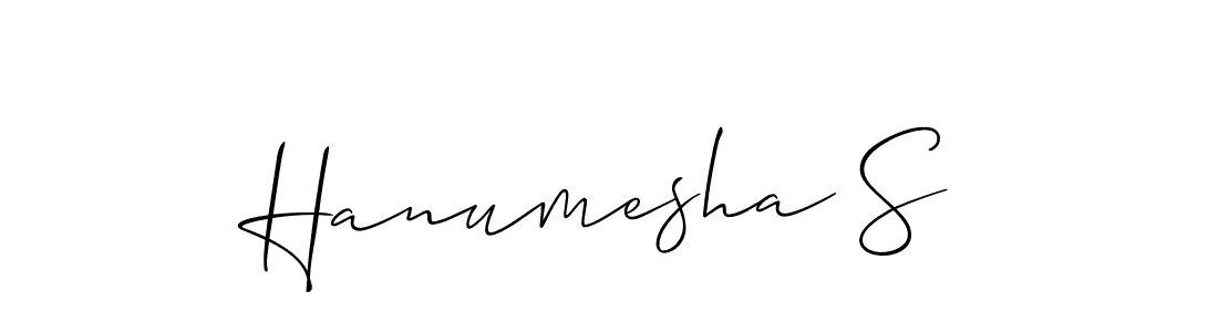 Best and Professional Signature Style for Hanumesha S. Allison_Script Best Signature Style Collection. Hanumesha S signature style 2 images and pictures png