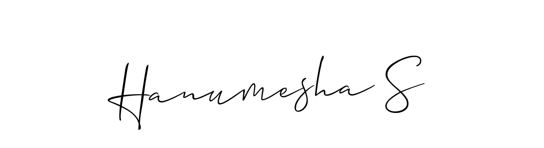 Best and Professional Signature Style for Hanumesha S. Allison_Script Best Signature Style Collection. Hanumesha S signature style 2 images and pictures png