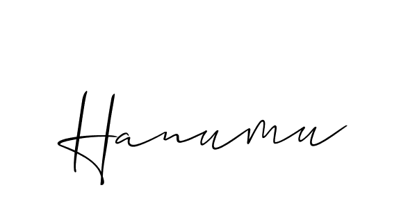Hanumu stylish signature style. Best Handwritten Sign (Allison_Script) for my name. Handwritten Signature Collection Ideas for my name Hanumu. Hanumu signature style 2 images and pictures png