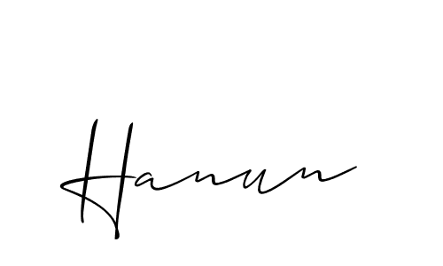 How to Draw Hanun signature style? Allison_Script is a latest design signature styles for name Hanun. Hanun signature style 2 images and pictures png