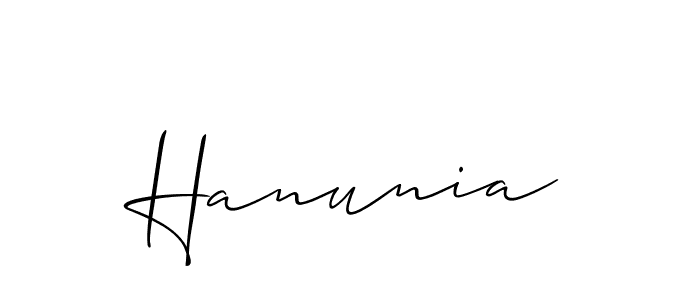 How to Draw Hanunia signature style? Allison_Script is a latest design signature styles for name Hanunia. Hanunia signature style 2 images and pictures png