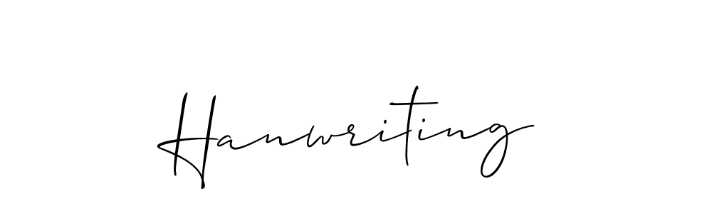 Create a beautiful signature design for name Hanwriting. With this signature (Allison_Script) fonts, you can make a handwritten signature for free. Hanwriting signature style 2 images and pictures png