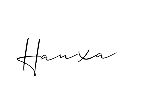 How to make Hanxa name signature. Use Allison_Script style for creating short signs online. This is the latest handwritten sign. Hanxa signature style 2 images and pictures png