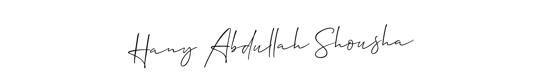 Check out images of Autograph of Hany Abdullah Shousha name. Actor Hany Abdullah Shousha Signature Style. Allison_Script is a professional sign style online. Hany Abdullah Shousha signature style 2 images and pictures png