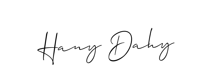 This is the best signature style for the Hany Dahy name. Also you like these signature font (Allison_Script). Mix name signature. Hany Dahy signature style 2 images and pictures png