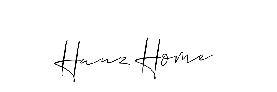 Also You can easily find your signature by using the search form. We will create Hanz Home name handwritten signature images for you free of cost using Allison_Script sign style. Hanz Home signature style 2 images and pictures png