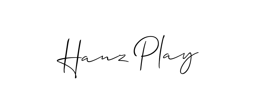 This is the best signature style for the Hanz Play name. Also you like these signature font (Allison_Script). Mix name signature. Hanz Play signature style 2 images and pictures png