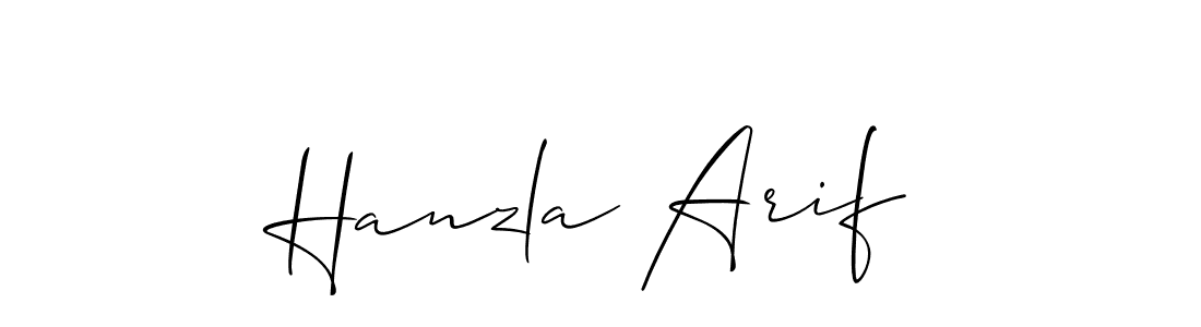 How to Draw Hanzla Arif signature style? Allison_Script is a latest design signature styles for name Hanzla Arif. Hanzla Arif signature style 2 images and pictures png