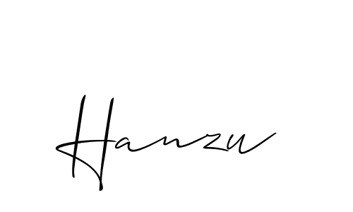 Best and Professional Signature Style for Hanzu. Allison_Script Best Signature Style Collection. Hanzu signature style 2 images and pictures png