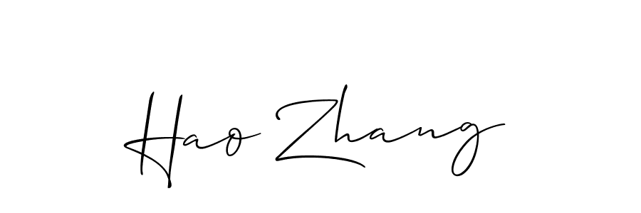 Similarly Allison_Script is the best handwritten signature design. Signature creator online .You can use it as an online autograph creator for name Hao Zhang. Hao Zhang signature style 2 images and pictures png