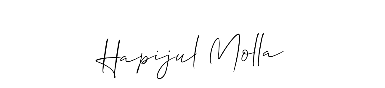 Hapijul Molla stylish signature style. Best Handwritten Sign (Allison_Script) for my name. Handwritten Signature Collection Ideas for my name Hapijul Molla. Hapijul Molla signature style 2 images and pictures png