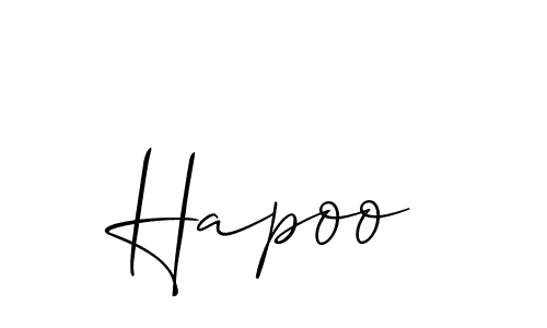 Best and Professional Signature Style for Hapoo. Allison_Script Best Signature Style Collection. Hapoo signature style 2 images and pictures png