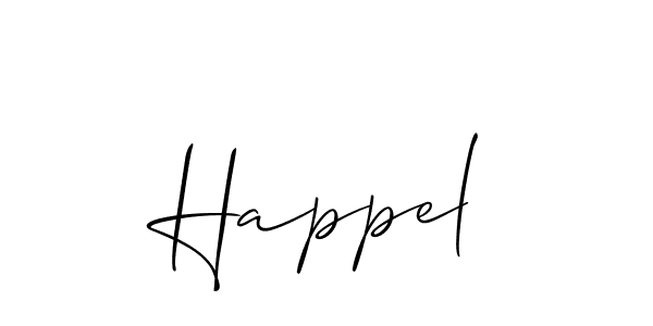 Best and Professional Signature Style for Happel. Allison_Script Best Signature Style Collection. Happel signature style 2 images and pictures png