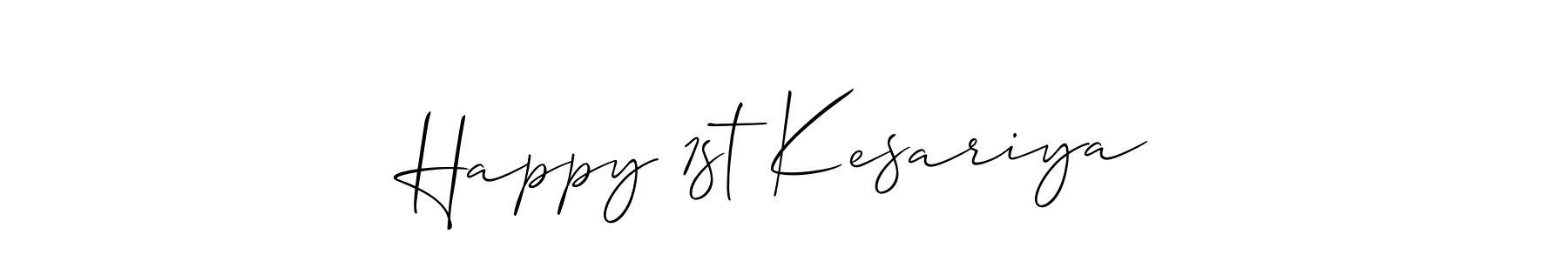 Happy 1st Kesariya stylish signature style. Best Handwritten Sign (Allison_Script) for my name. Handwritten Signature Collection Ideas for my name Happy 1st Kesariya. Happy 1st Kesariya signature style 2 images and pictures png