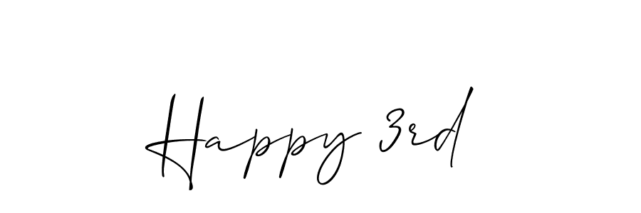 Also You can easily find your signature by using the search form. We will create Happy 3rd name handwritten signature images for you free of cost using Allison_Script sign style. Happy 3rd signature style 2 images and pictures png