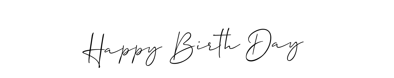 Also we have Happy Birth Day name is the best signature style. Create professional handwritten signature collection using Allison_Script autograph style. Happy Birth Day signature style 2 images and pictures png