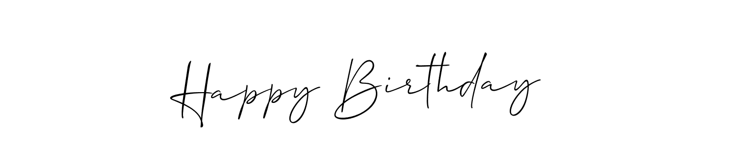 Allison_Script is a professional signature style that is perfect for those who want to add a touch of class to their signature. It is also a great choice for those who want to make their signature more unique. Get Happy Birthday  name to fancy signature for free. Happy Birthday  signature style 2 images and pictures png