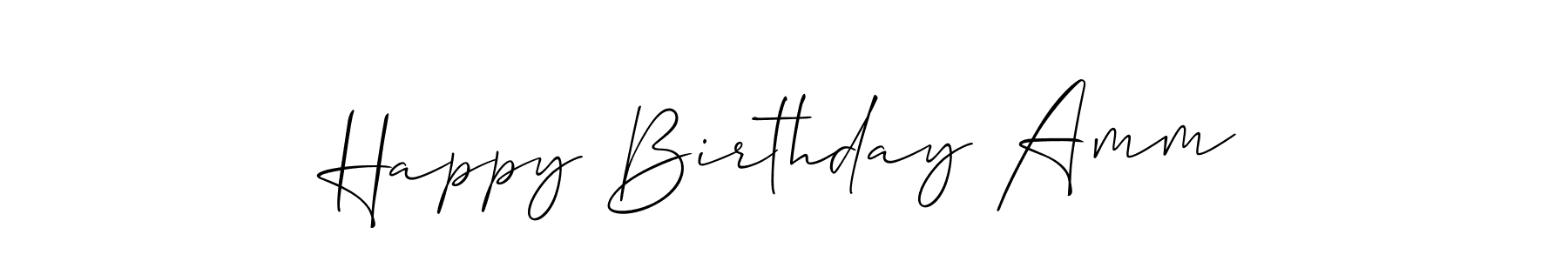 Make a beautiful signature design for name Happy Birthday Amm. Use this online signature maker to create a handwritten signature for free. Happy Birthday Amm signature style 2 images and pictures png