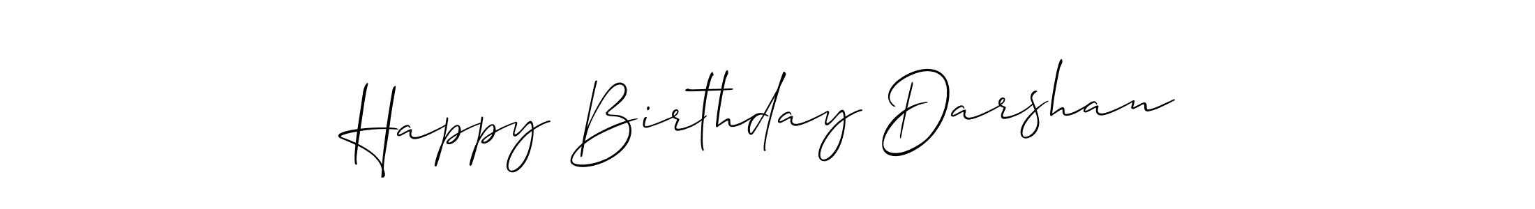 Also we have Happy Birthday Darshan name is the best signature style. Create professional handwritten signature collection using Allison_Script autograph style. Happy Birthday Darshan signature style 2 images and pictures png