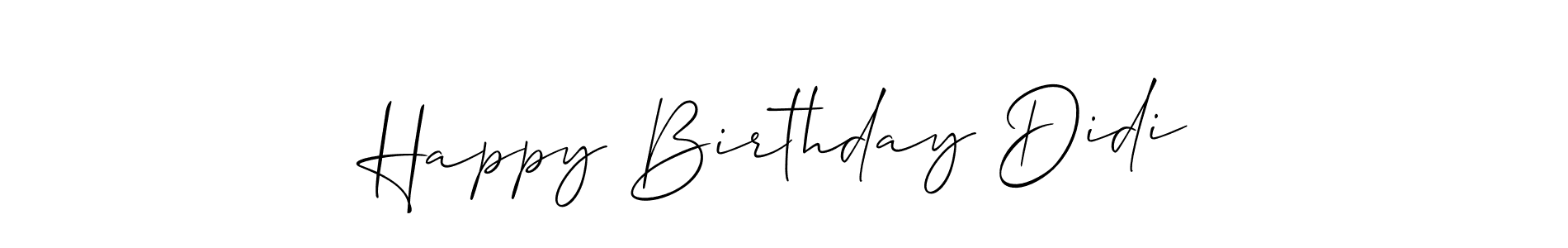 You can use this online signature creator to create a handwritten signature for the name Happy Birthday Didi. This is the best online autograph maker. Happy Birthday Didi signature style 2 images and pictures png