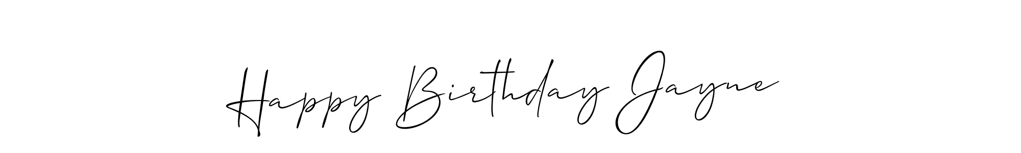 This is the best signature style for the Happy Birthday Jayne name. Also you like these signature font (Allison_Script). Mix name signature. Happy Birthday Jayne signature style 2 images and pictures png