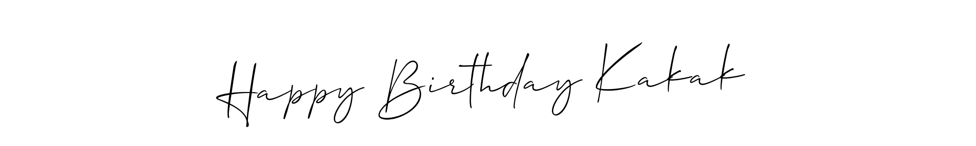 Happy Birthday Kakak stylish signature style. Best Handwritten Sign (Allison_Script) for my name. Handwritten Signature Collection Ideas for my name Happy Birthday Kakak. Happy Birthday Kakak signature style 2 images and pictures png