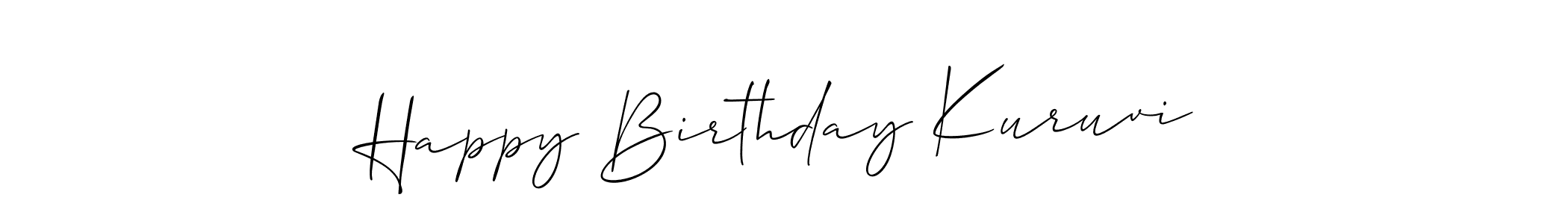 Make a beautiful signature design for name Happy Birthday Kuruvi. Use this online signature maker to create a handwritten signature for free. Happy Birthday Kuruvi signature style 2 images and pictures png