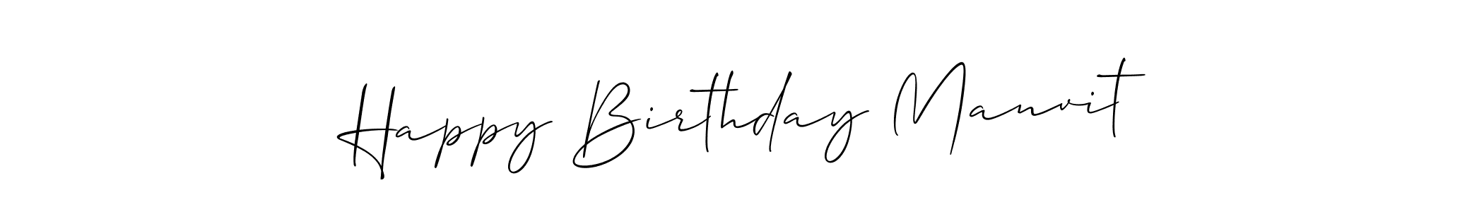 Make a beautiful signature design for name Happy Birthday Manvit. Use this online signature maker to create a handwritten signature for free. Happy Birthday Manvit signature style 2 images and pictures png
