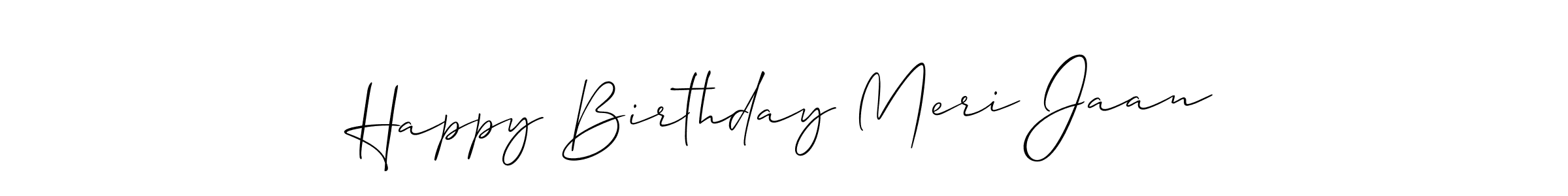 See photos of Happy Birthday Meri Jaan official signature by Spectra . Check more albums & portfolios. Read reviews & check more about Allison_Script font. Happy Birthday Meri Jaan signature style 2 images and pictures png
