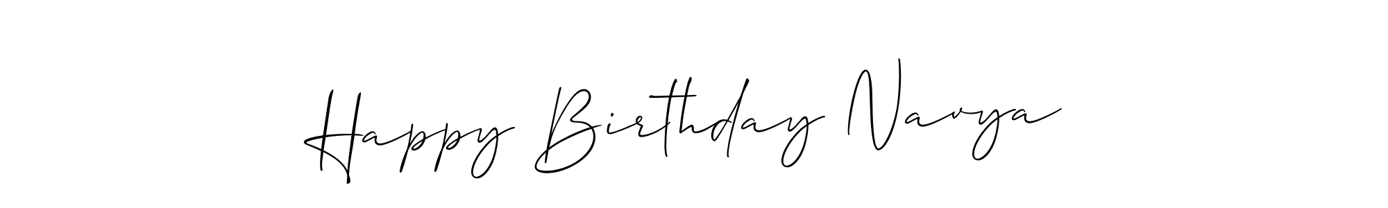 Check out images of Autograph of Happy Birthday Navya name. Actor Happy Birthday Navya Signature Style. Allison_Script is a professional sign style online. Happy Birthday Navya signature style 2 images and pictures png