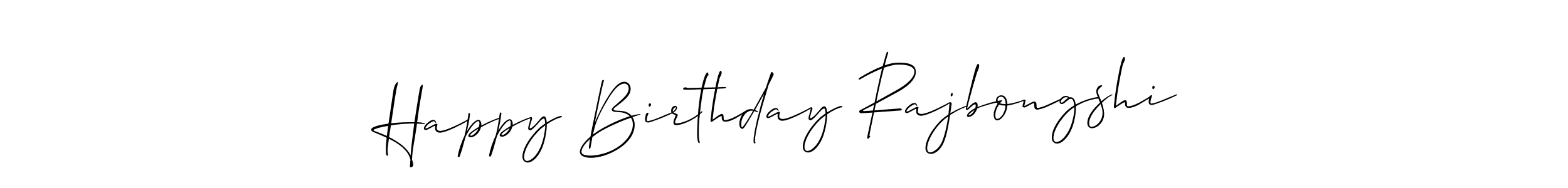 The best way (Allison_Script) to make a short signature is to pick only two or three words in your name. The name Happy Birthday Rajbongshi include a total of six letters. For converting this name. Happy Birthday Rajbongshi signature style 2 images and pictures png