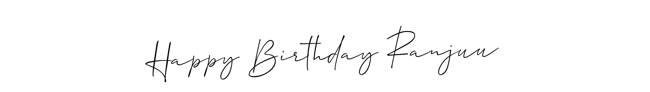 Make a beautiful signature design for name Happy Birthday Ranjuu. Use this online signature maker to create a handwritten signature for free. Happy Birthday Ranjuu signature style 2 images and pictures png