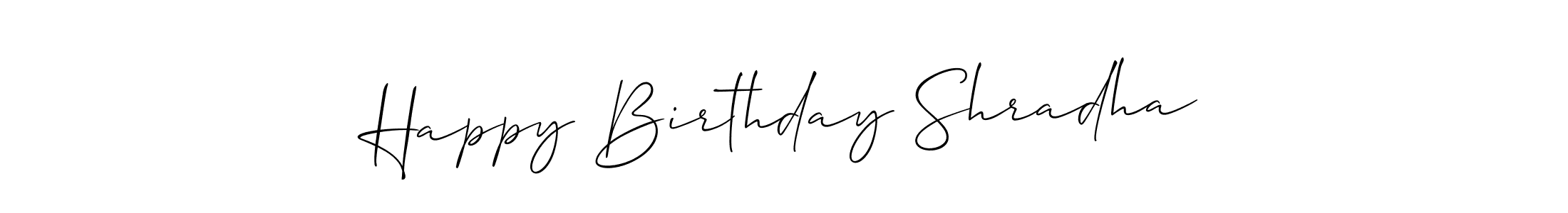 See photos of Happy Birthday Shradha official signature by Spectra . Check more albums & portfolios. Read reviews & check more about Allison_Script font. Happy Birthday Shradha signature style 2 images and pictures png