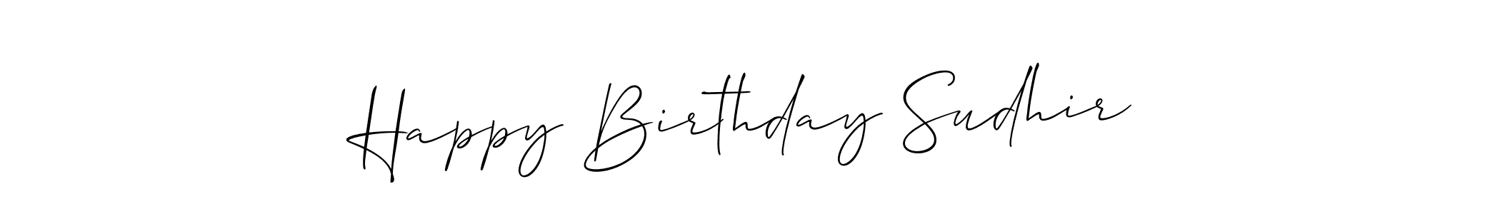 Here are the top 10 professional signature styles for the name Happy Birthday Sudhir. These are the best autograph styles you can use for your name. Happy Birthday Sudhir signature style 2 images and pictures png