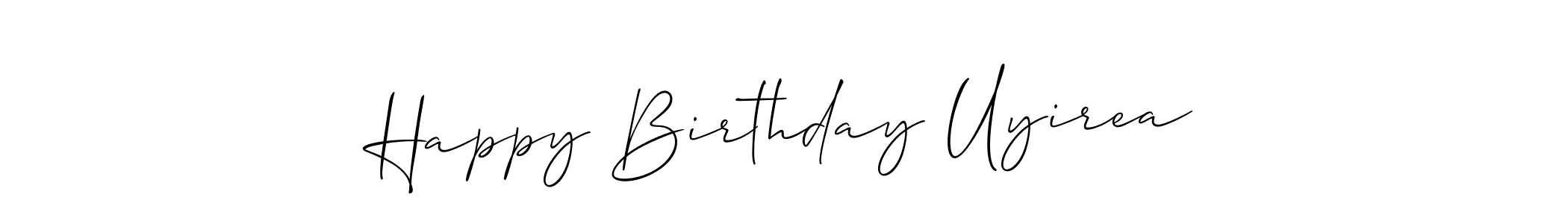 The best way (Allison_Script) to make a short signature is to pick only two or three words in your name. The name Happy Birthday Uyirea include a total of six letters. For converting this name. Happy Birthday Uyirea signature style 2 images and pictures png