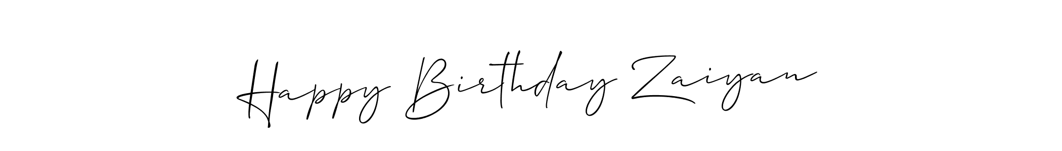 How to Draw Happy Birthday Zaiyan signature style? Allison_Script is a latest design signature styles for name Happy Birthday Zaiyan. Happy Birthday Zaiyan signature style 2 images and pictures png