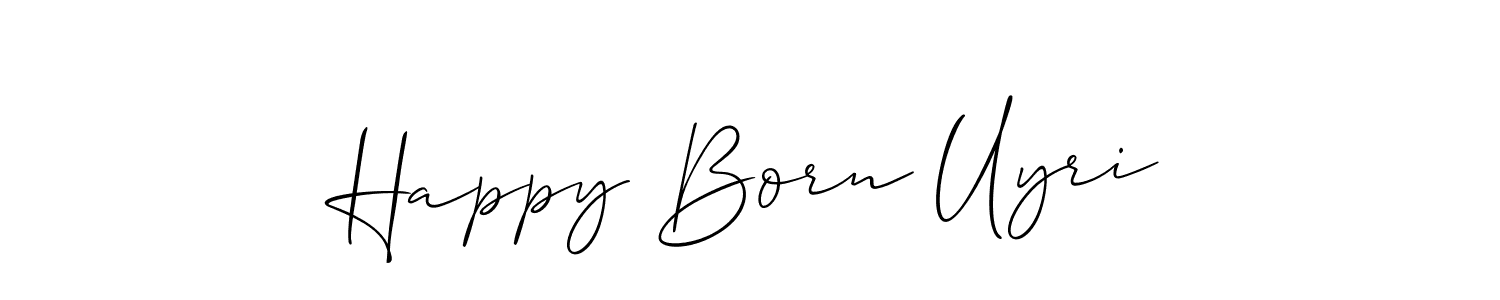 How to make Happy Born Uyri signature? Allison_Script is a professional autograph style. Create handwritten signature for Happy Born Uyri name. Happy Born Uyri signature style 2 images and pictures png