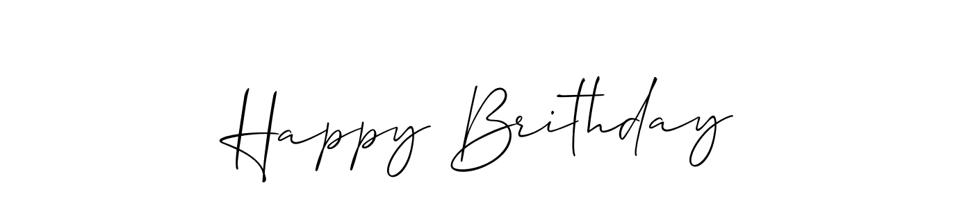 How to Draw Happy Brithday signature style? Allison_Script is a latest design signature styles for name Happy Brithday. Happy Brithday signature style 2 images and pictures png