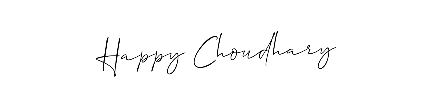 Best and Professional Signature Style for Happy Choudhary. Allison_Script Best Signature Style Collection. Happy Choudhary signature style 2 images and pictures png