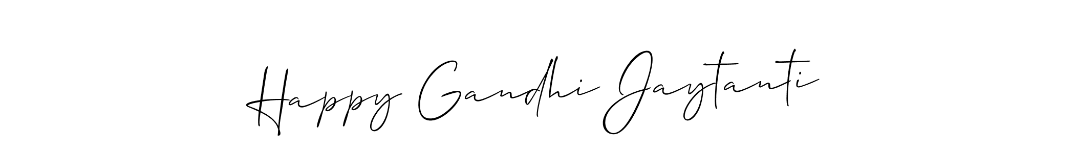 if you are searching for the best signature style for your name Happy Gandhi Jaytanti. so please give up your signature search. here we have designed multiple signature styles  using Allison_Script. Happy Gandhi Jaytanti signature style 2 images and pictures png