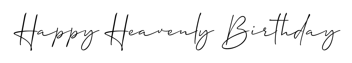 Make a beautiful signature design for name Happy Heavenly Birthday. With this signature (Allison_Script) style, you can create a handwritten signature for free. Happy Heavenly Birthday signature style 2 images and pictures png
