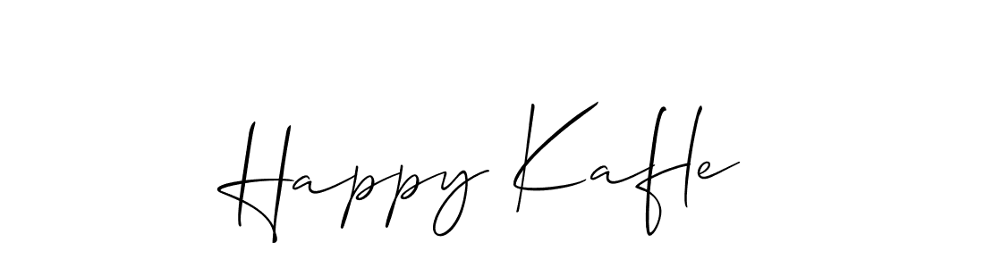 How to make Happy Kafle name signature. Use Allison_Script style for creating short signs online. This is the latest handwritten sign. Happy Kafle signature style 2 images and pictures png